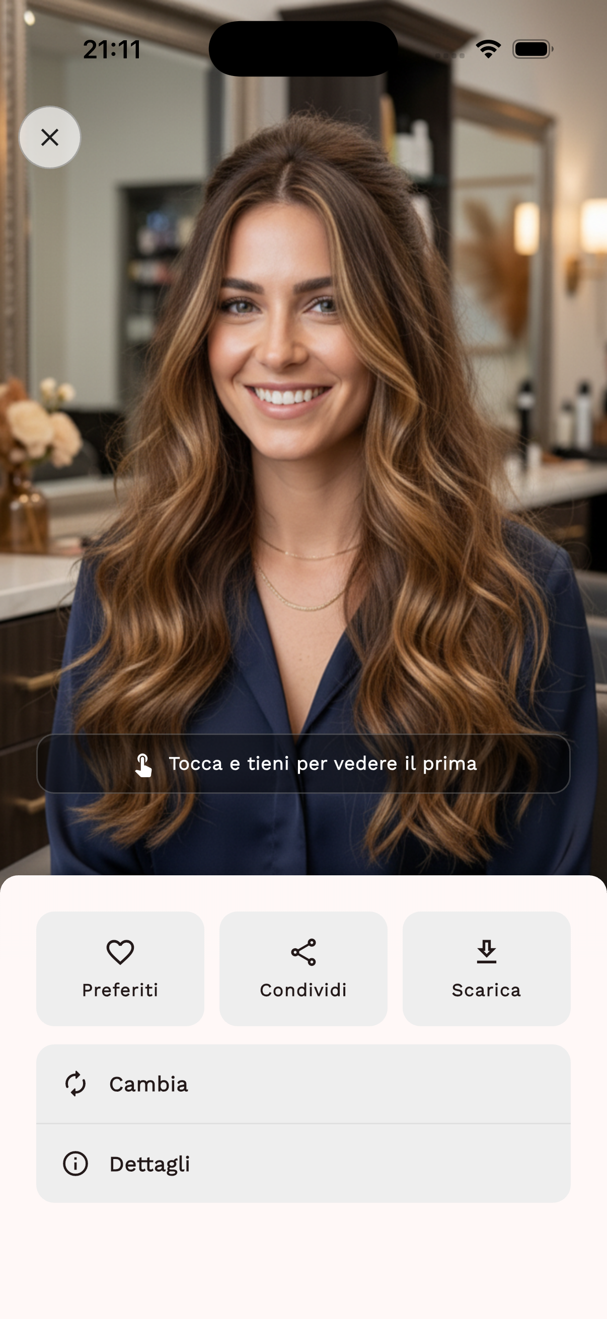AfterEgo App Result Screen