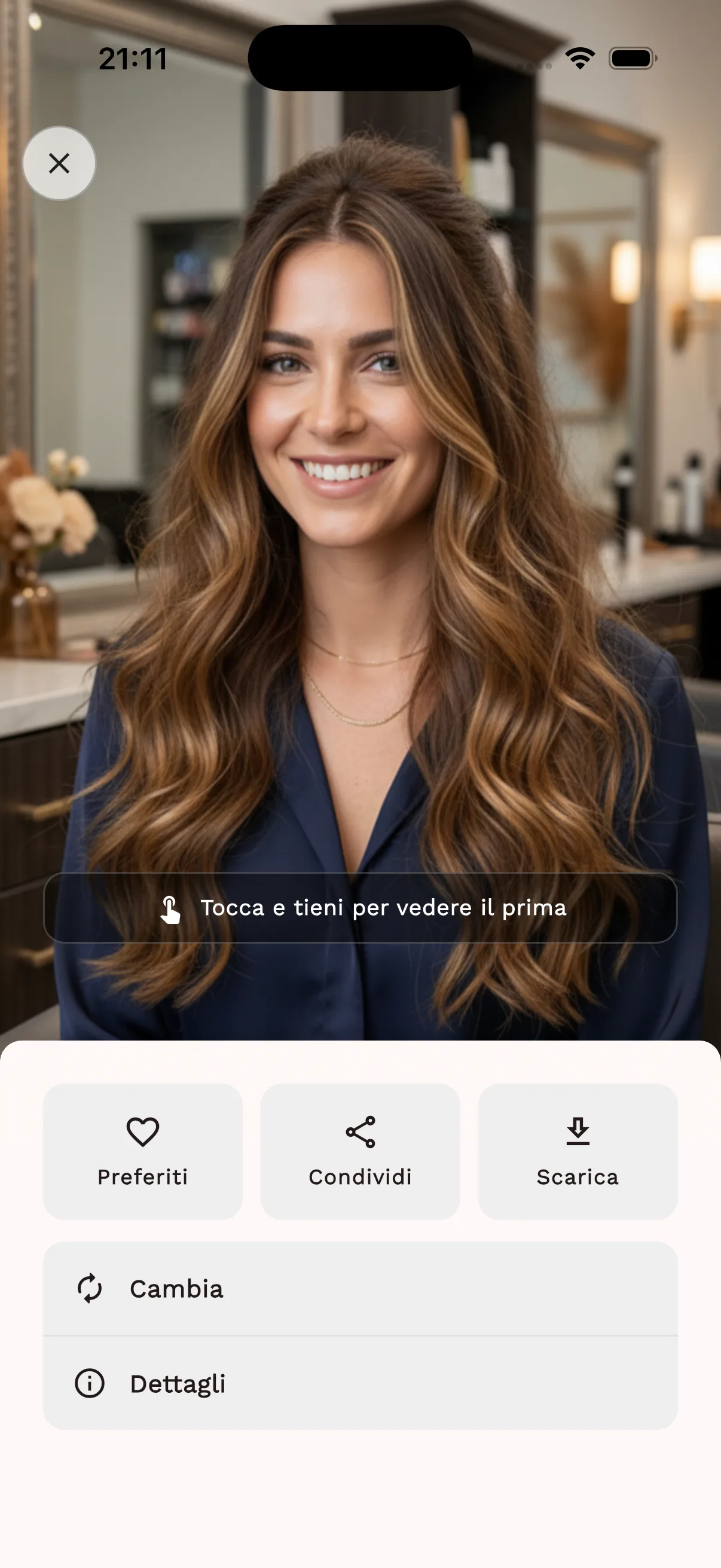 AfterEgo App Result Screen