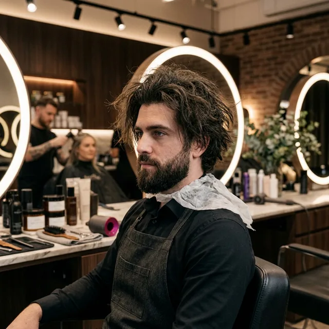 Before Man Undercut Bun