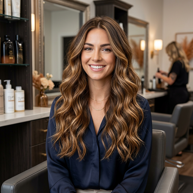 Hairstyle Balayage Waves