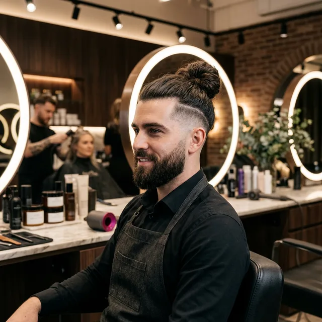 Man Undercut Bun